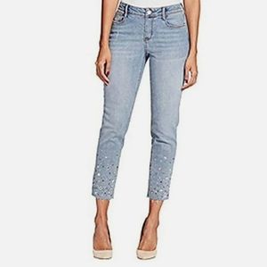 Black Daisy Sparkly Denim Jeans 13/31